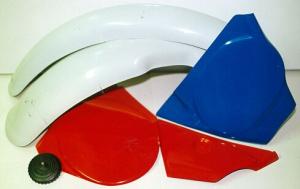 Fibreglass fenders and side panels